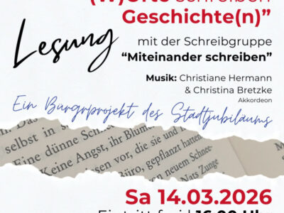 (W)Orte schreiben Geschichte(n) - Geschichten verbinden: schreiben und lesen für alle